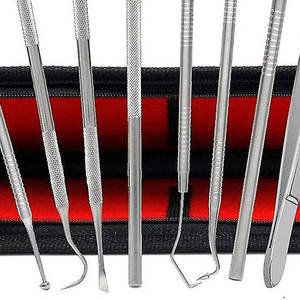 High Quality Stainless Steel & Plastic Manual Dental Pick Oral Hygiene Surgical Kit Set Class I Made in Pakistan Grip Surgical - Product Image 3