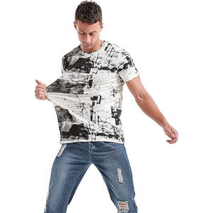 Camiseta de Alta Calidad, 100% Algodón, Estilo Hip Hop, Holgada, Oversize, con Logotipo Serigrafiado, Tallas Grandes, Casual - Product Image 3