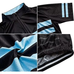 Ensemble de vêtements de cyclisme OEM pour l'été, manches courtes, respirant, vêtements de cyclisme pour hommes, uniformes de vélo - Product Image 4