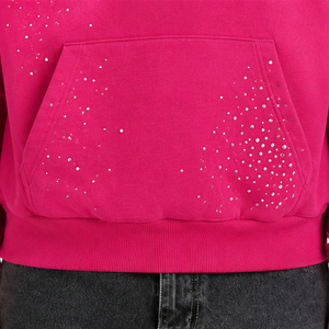 Latest Design Men Rhinestone <b>Hoodie</b> Durable Material <b>Soft</b> Feel Casual Fashion Everyday Wear Men Rhinestone <b>Hoodie</b> - Product Image 6