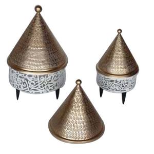 Ollas para Comida de Diseño Moderno con Acabado Dorado y Plateado, Ollas para Decoración del Hogar y Hoteles con Tapa Atractiva - Product Image 2