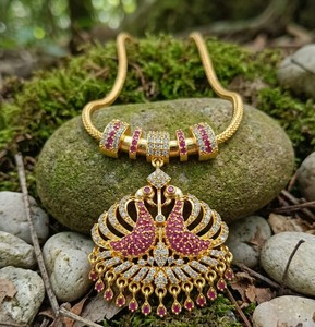 Collier en cuivre plaqué or traditionnel Divyoro pour femmes, cadeau de fiançailles, ensemble de bijoux pour anniversaire de mariage, design floral classique - Product Image 4