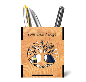MDF Pen Holder Student Gift <b>Tree</b> Cutting Desk Stationary Accessories and MDF Wood Pen Organizer Pencil <b>Stand</b> - Product Image 1
