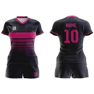 Girls Soccer Uniform Set for Female Football Players Jersey & Shorts Kit Breathable Training Outfit for Teams Youth & Adult Size - Product Image 2