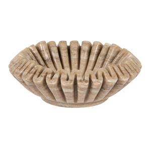 Bandeja de Pedestal de Piedra de Travertino Natural Hecha a Mano de Lujo con Base de Columna Escultural, Bandejas Decorativas para Exhibición de Joyas y Perfumes - Product Image 5