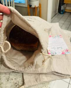 Custom Printed Jute Bread <b>Bag</b> with Food Safe Inner Layer for Bakery Use - Product Image 3
