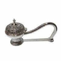 Brûleur à bakhoor en métal, porte-encens traditionnel pour parfum d'oud, décoration d'appoint pour l'intérieur de la maison