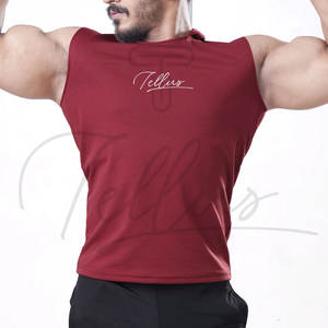 Débardeurs pour hommes personnalisés avec logo imprimé, décontractés, respirants, à séchage rapide, sans manches, pour la salle de sport, la course à pied et l'entraînement - Product Image 4