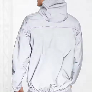 Lightweight <b>Winter</b> Streetwear Windbreaker <b>Jacket</b> Men <b>Waterproof</b> Hooded Collarless Canvas Custom Logo Outdoor Running USA Bulk - Product Image 3