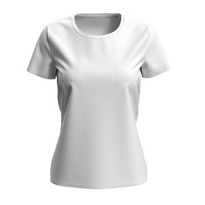 Camiseta de cuello redondo para mujer, ropa informal suave y transpirable para verano y uso diario - Product Image 3
