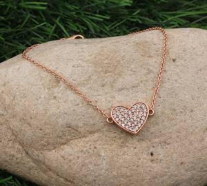 Collier tendance en argent sterling 925, pendentif nœud vintage, ruban délicat, plaqué platine, zircon cubique étincelant, bijoux esthétique Coquette - Product Image 2