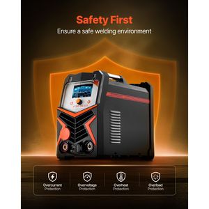 Saldatrice ad Arco Manuale 225A 6 in 1 per Metallo e Alluminio con Ampio Display LED, Compatibile con AC TIG/DC TIG/AC Pulse TIG/DC Pulse TIG/Spot - Product Image 5