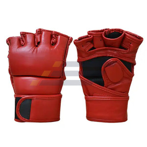 Gants de MMA de couleur noire de qualité supérieure, prix de gros, vêtements de sport pour la lutte, impression de logo personnalisée - Product Image 6