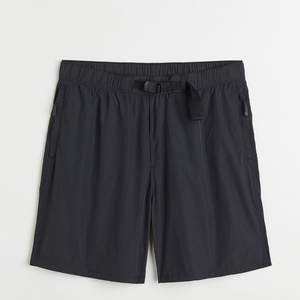 Men's Custom Brand 100% Cotton <b>Woven</b> <b>Shorts</b> Elastic Waist Quick Dry Breathable Eco-Friendly Front Logo Summer Gym Wear - Product Image 1