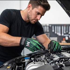 Guantes Mecánicos Antideslizantes Flexibles Premium de MALUZA INDUSTRIES, Palma Reforzada, Pantalla Táctil, Mantenimiento y Reparación Automotriz - Product Image 4