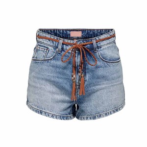 Venta al por mayor de shorts cargo de mezclilla de algodón formales de alta calidad para mujer, personalizados, tallas grandes, antiarrugas, de cintura media y desgastados. - Product Image 6