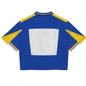 Maillot de football américain en mesh, numéro 99, col mandarin, manches courtes, taille adulte, respirant, vêtements de sport, maillot de fan de l'équipe - Product Image 2