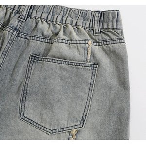 RELEVO INDUSTRY DN-P-002 Jean décontracté droit pour homme, taille mi-haute, 100 % coton denim, séchage rapide, mode estivale - Product Image 6