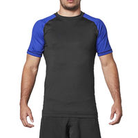Rashguard BJJ à manches longues tendance avec logo personnalisé, coupe compressive, pour MMA et grappling, respirant et anti-humidité