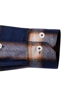 Chemises décontractées à manches longues en flanelle à carreaux 100 % coton pour hommes, idéales pour les vacances, vente en gros - Product Image 3