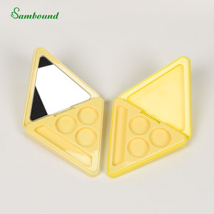 Paleta de sombras de ojos magnética de 3 colores con logotipo serigrafiado, ranura para brochas y estuche vacío moldeado por inyección brillante personalizado por el fabricante - Product Image 6