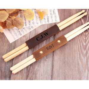 Estuche de Cuero Personalizado para Baquetas, Porta Baquetas Grabado, Regalo para Músicos - Product Image 5