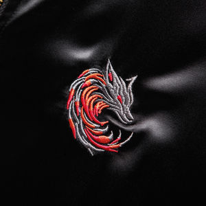 Chaqueta Sukajan Fiery Nine Tailed Kitsune, Estilo Hip Hop, Invierno, Delgada, Ecológica, de Secado Rápido, Unisex, Forro de Algodón, Souvenir - Product Image 4