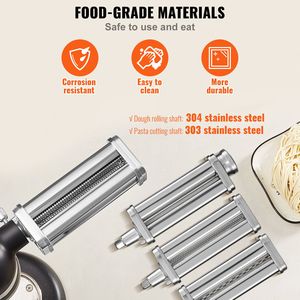 Accessorio per Pasta per Impastatrice KitchenAid, Set di Rulli e Tagliapasta in Acciaio Inox con Rullo per Fogli di Pasta e Parti per Mixer Alimentare - Product Image 5