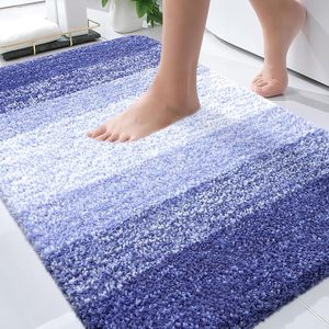 Hot Selling 17"x24" Microfiber Bath <b>Mat</b> Super <b>Absorbent</b> Non-Slip Floor Thick Plush Shaggy Tufted Bathroom Rug Washable Hotel - Product Image 1
