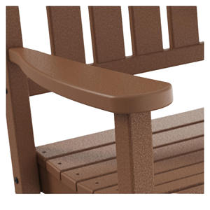 เก้าอี้โยกเดี่ยวทันสมัย ทำจากไม้มะม่วง เป็นมิตรกับสิ่งแวดล้อม ทนทาน เหมาะสำหรับห้องนั่งเล่นและระเบียงพักผ่อนกลางแจ้ง ดีไซน์เรียบง่าย - Product Image 2