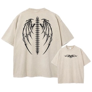 เสื้อยืดแขนสั้นผู้ชายทรงโอเวอร์ไซส์ ลายมัดย้อม คอกลม ผ้าถักเนื้อฝ้ายลำลอง ทรงปกติ ระบายอากาศได้ดี ผ้าเจอร์ซีย์ น้ำหนัก 220 กรัม พิมพ์ลายดิจิตอล - Product Image 1