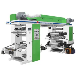 flexo printer 4 /6colour plastic bags and package roll to roll flexo printing machine