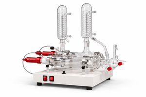 Opti-D Series Double <b>Distillation</b> Unit Borosilicate Glass Laboratory <b>Water</b> Still with Quartz Heater High Purity System - Product Image 4