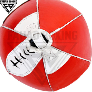 Pu Leather <b>Boxing</b> <b>Speed</b> Ball In Red With White Color Custom Made OEM Service Best Quality Heavy-Duty Oxford Fabric Punching <b>Bag</b> - Product Image 4
