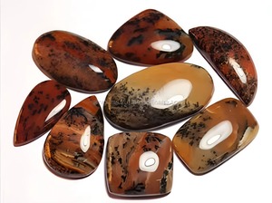 Natural Honey Dendritic Opal Loose Cabochon Gemstone Lot Welo Honey Dendritic Opal Big Size Gems Cabochon Stone Lot for Jewelry - Product Image 1