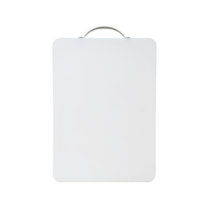 Planche à découper en plastique blanc avec poignée en acier inoxydable, antidérapante, facile à nettoyer, de qualité alimentaire - Product Image 5