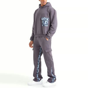 Derniers modèles de survêtements slim fit pour hommes, design personnalisé, sweat-shirt à capuche - Product Image 1