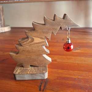 Curio Craft Luxury Wooden <b>Christmas</b> Leaning <b>Tree</b> Decor | Eco-Friendly Handmade <b>Christmas</b> Ornament Collection - Product Image 6