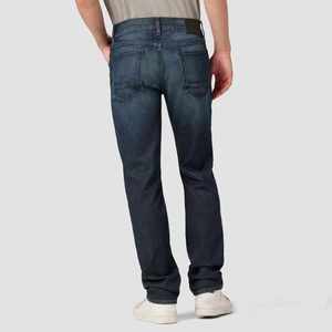 Jean en denim délavé respirant coupe droite vintage pour homme, taille mi-haute, coupe régulière, en coton, décontracté, pour l'automne - Product Image 4