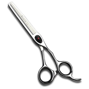 Tijeras Profesionales para Adelgazar el Cabello, de Acero Inoxidable, con Punta Afilada, para Diestros, Mango Largo, para Uso en Salón - Product Image 1