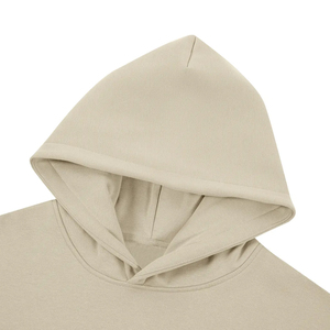 เสื้อฮู้ดดี้ผ้าฟลีซคุณภาพสูง 380GSM ไม่มีเชือกผูก ทรงหลวม ไหล่ตก สำหรับผู้ชาย ผ้าฝ้าย พิมพ์ลายปักได้ตามสั่ง - Product Image 6