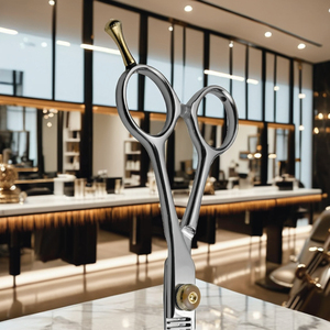 Tijeras de adelgazamiento de peluquero para diestros de 5,75 pulgadas con dientes de 30T, hoja AUS8 de acero inoxidable japonés, punta afilada para adelgazar el cabello - Product Image 5