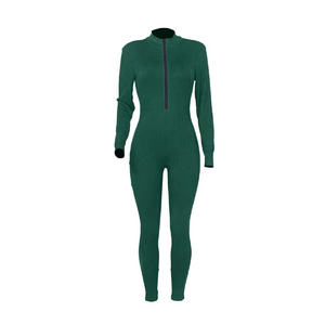 Combinaison décontractée d'été pour femme, 100% polyester, légère, séchage rapide, respirante, col en V, combinaison de sport, prix de gros ODM - Product Image 6
