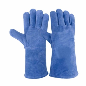 Gants de soudure en cuir de vachette de qualité supérieure, résistants, pour la sécurité industrielle, la protection des mains, la construction et le barbecue - Product Image 4
