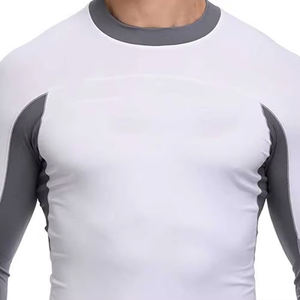 T-shirts respirants à manches longues pour hommes adultes, séchage rapide, coutures plates, UPF50, écologiques, en spandex/coton, impression numérique, logo personnalisé - Product Image 2