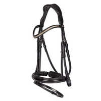 Bridon en cuir de vache de haute qualité avec rembourrage doux, boucles de nez confortables, durable, coupe-vent, respirant et imperméable