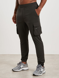 Pantalon de jogging OEM en gros, vierge, personnalisable, en molleton uni, couleur chair, pour homme - Product Image 2