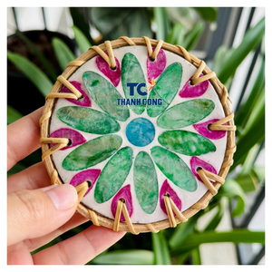 Posavasos de ratán de alta calidad de fábrica confiable, diseñados con posavasos de mimbre, para distribuidores e importadores globales. - Product Image 1