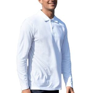 Polo à manches longues pour homme 220 GSM, coupe décontractée, respirant, qualité export, vente en gros, OEM, tendance, prix abordable, nouveauté - Product Image 5