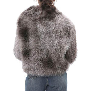 Veste en fausse fourrure respirante pour femme, design unique, haute qualité, écologique, nouvelle mode, vente en gros en ligne - Product Image 2